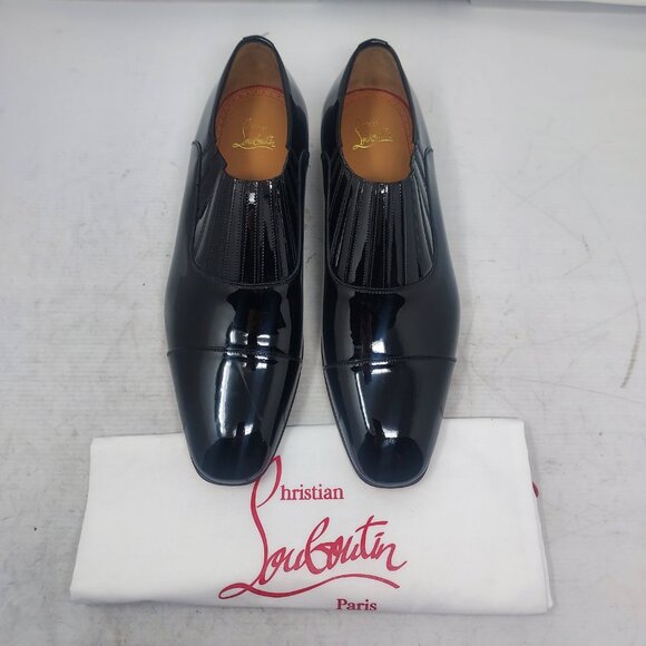 Christian Louboutin Greg on MENS Flat Patent Leather Shoe main image 12